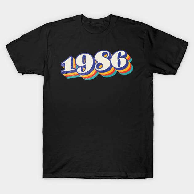 1986 Birthday Year T-Shirt by Vin Zzep